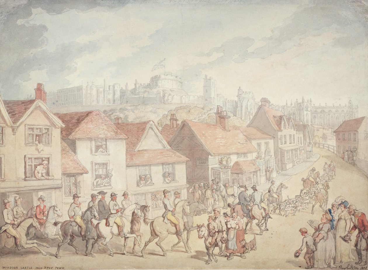 Château de Windsor depuis la ville d