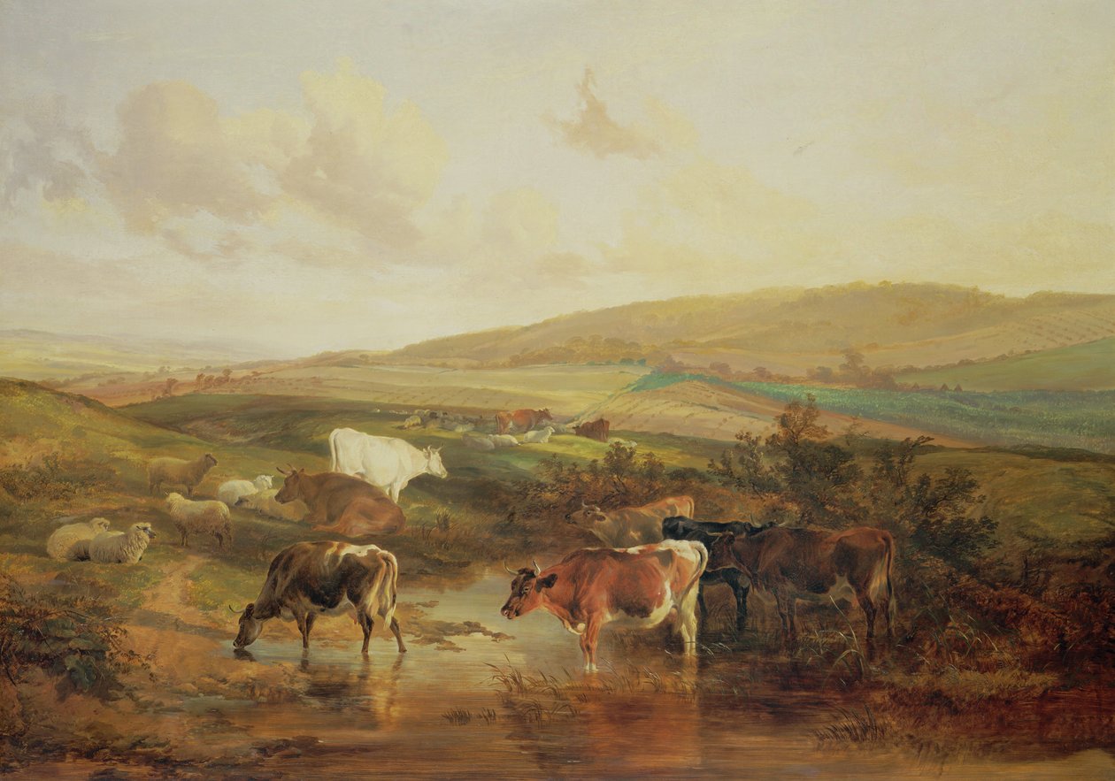 Animaux en pâturage - Thomas Sidney Cooper