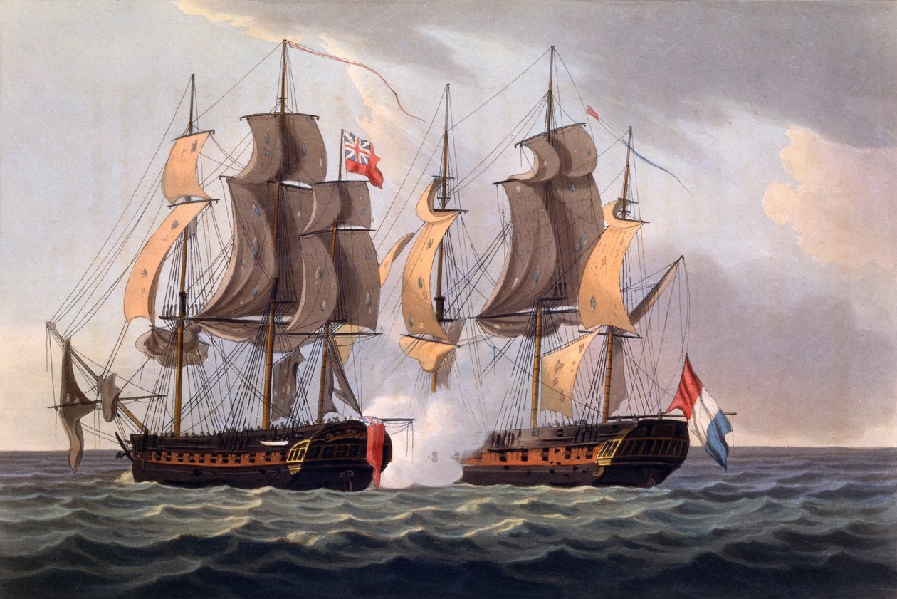 Capture de La Proserpine, gravure de J. Jeakes, de 