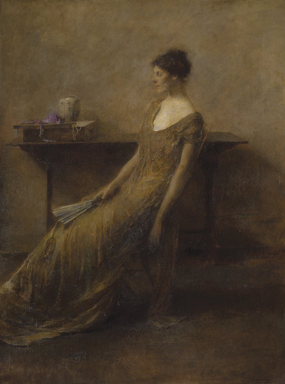 Dame en or - Thomas Wilmer Dewing