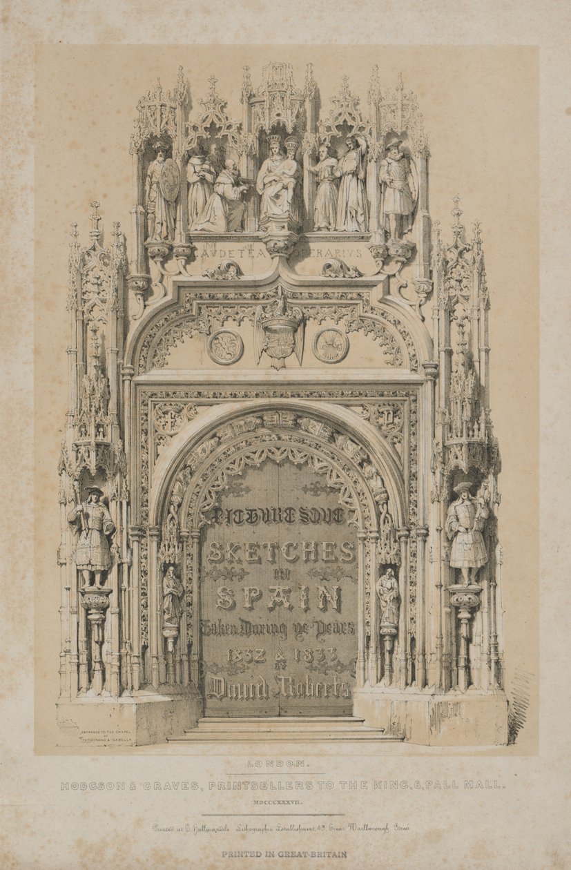 Esquisses pittoresques en Espagne : Page de titre, 1837 - Thomas Allom