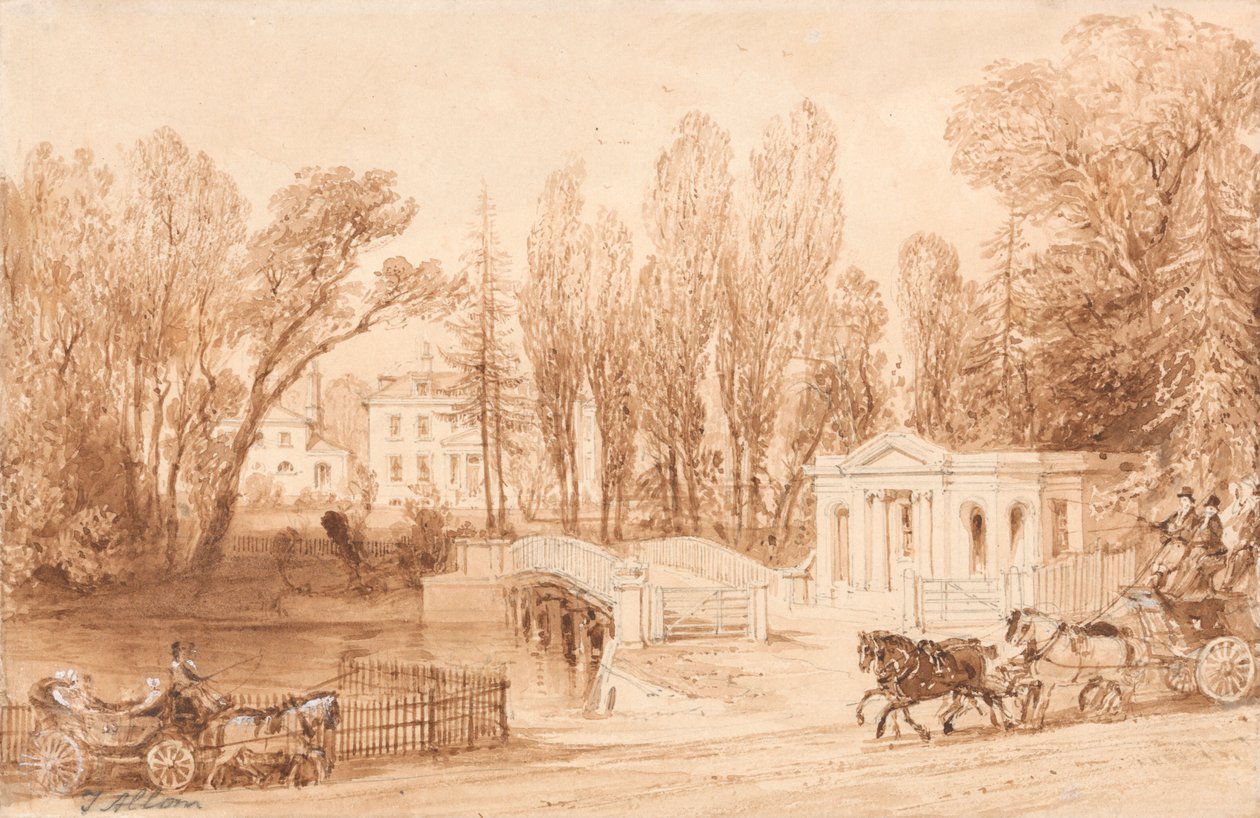 Thorncroft, près de Leatherhead - Thomas Allom
