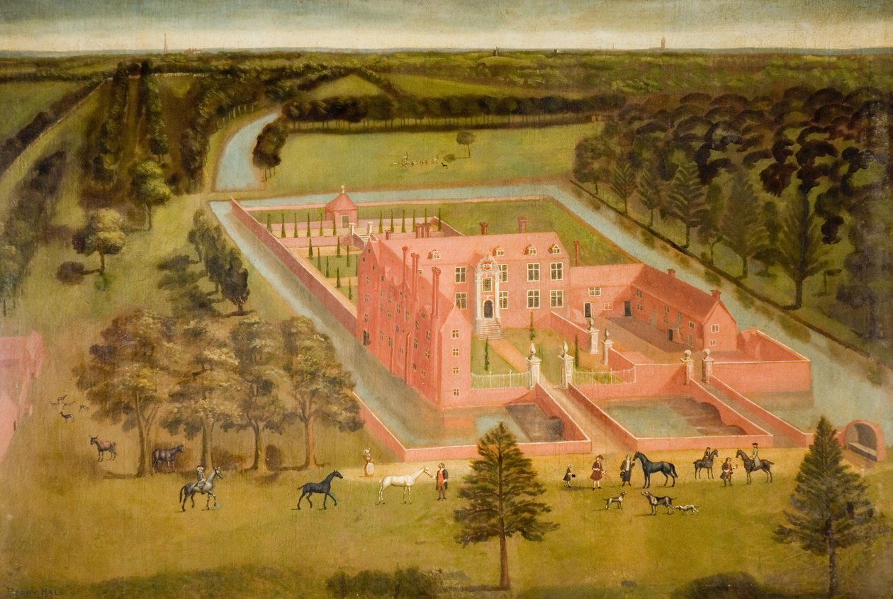 Vue de Perry Hall près de Birmingham, 1730 - Thomas Bardwell