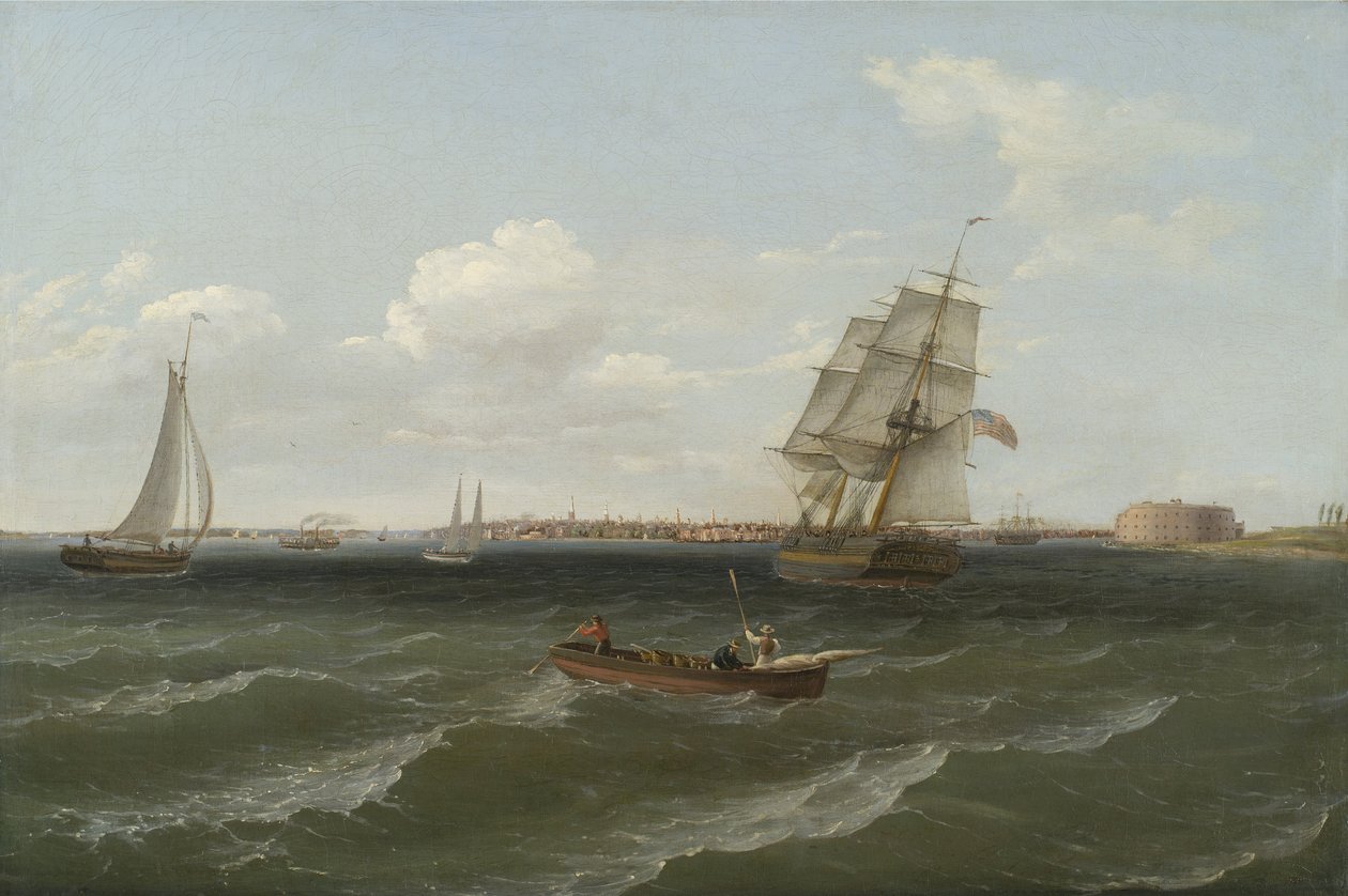 Port de New York, 1813 - Thomas Birch