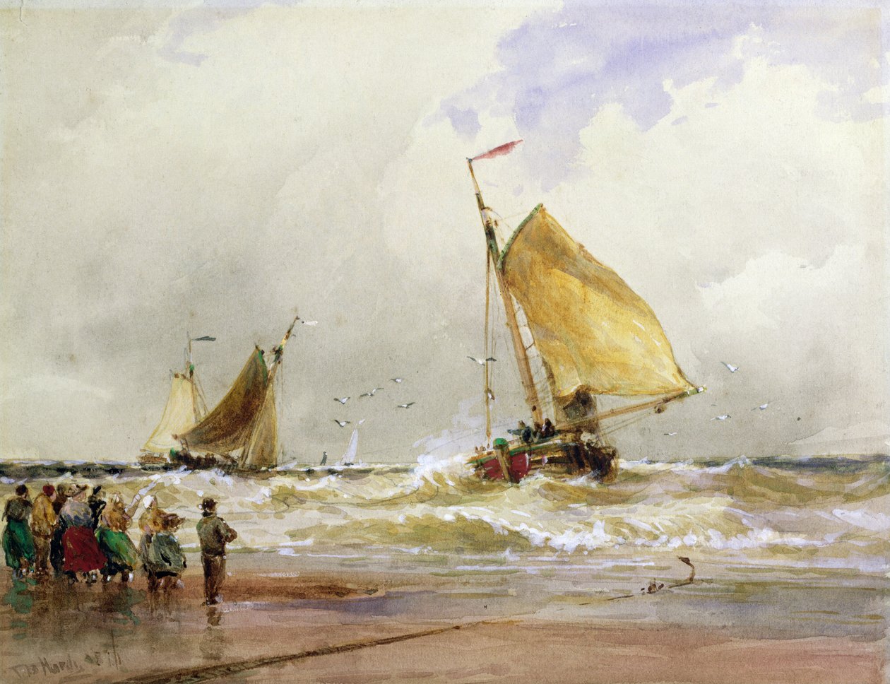 Plage de Scheveningen - Thomas Bush Hardy