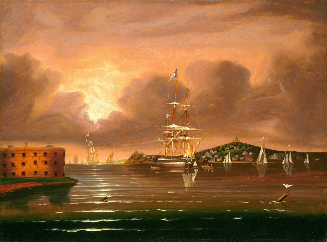 Ciel menaçant, baie de New York - Thomas Chambers