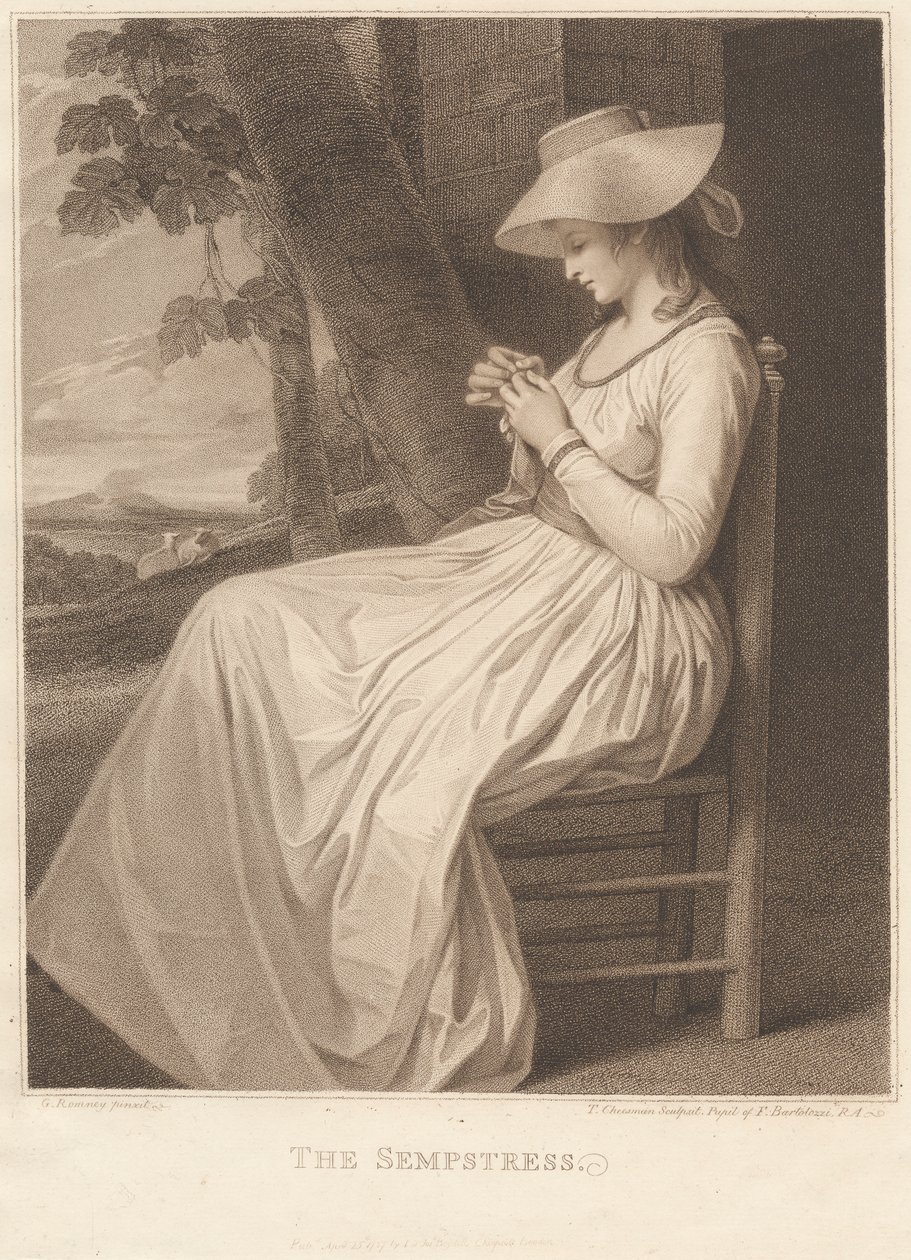 Lady Hamilton en couturière - Thomas Cheesman