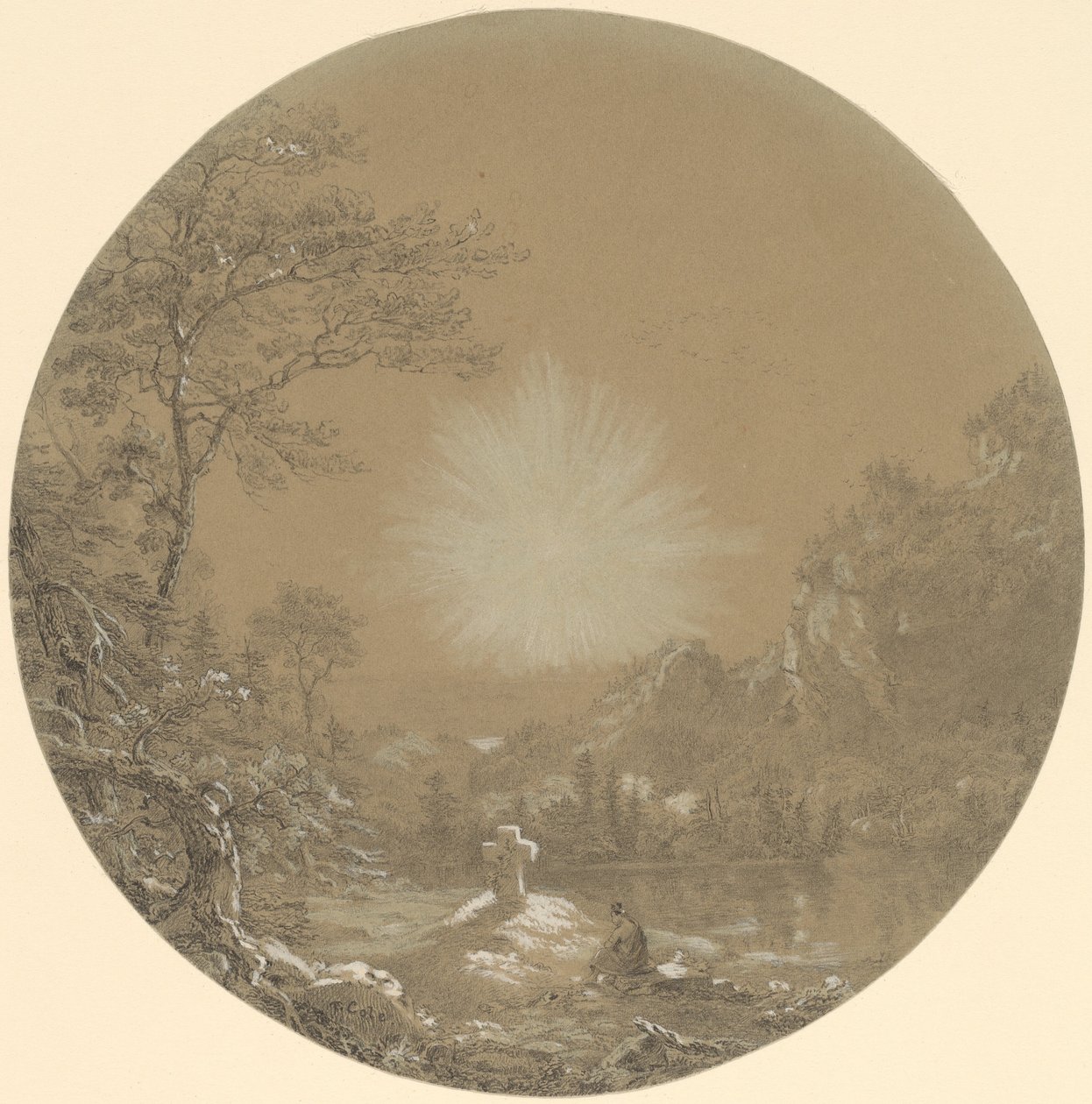 La croix dans le désert - Thomas Cole