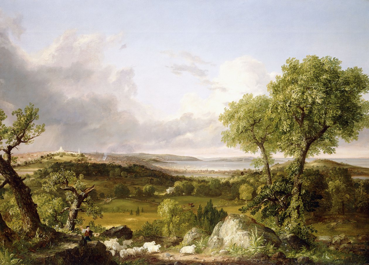 Vue de Boston - Thomas Cole