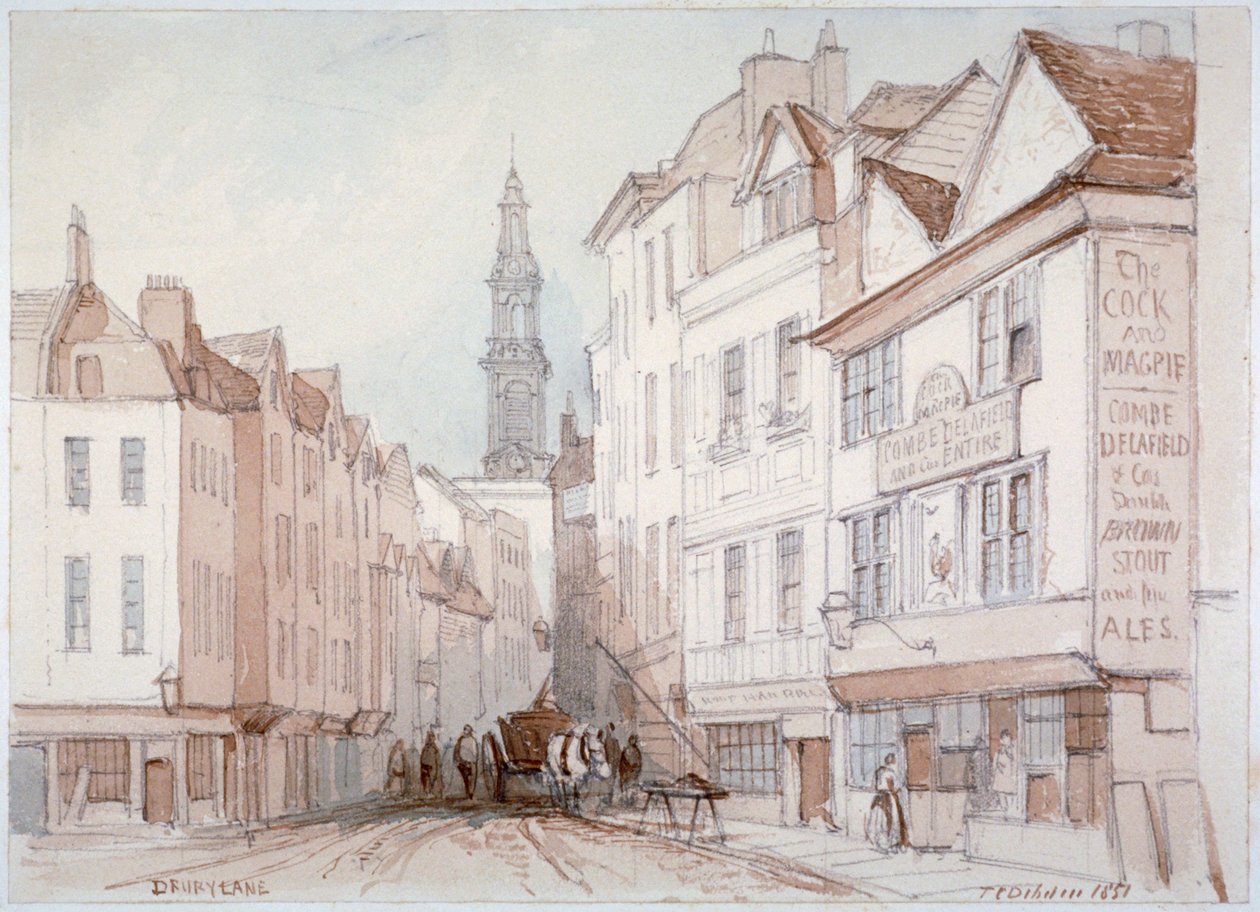 Drury Lane, Westminster, Londres, 1851 - Thomas Colman Dibdin