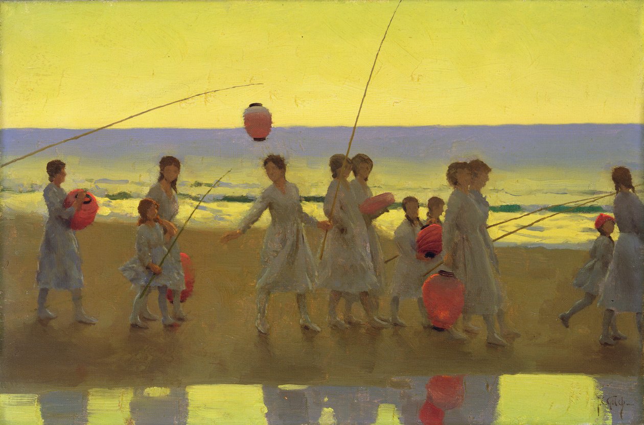 Le Banc de sable - Thomas Cooper Gotch