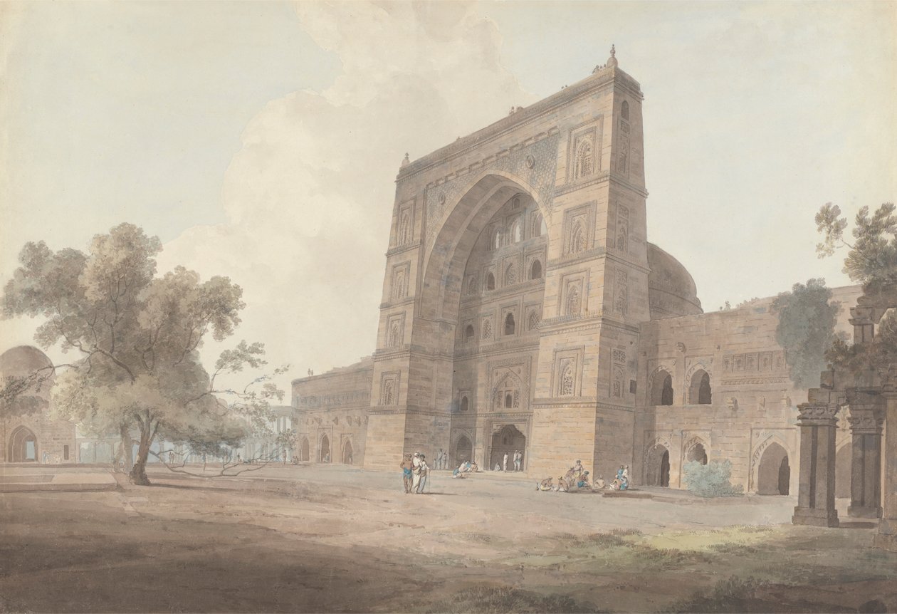 Entrée Principale de la Mosquée Jami, Jaunpur - Thomas Daniell