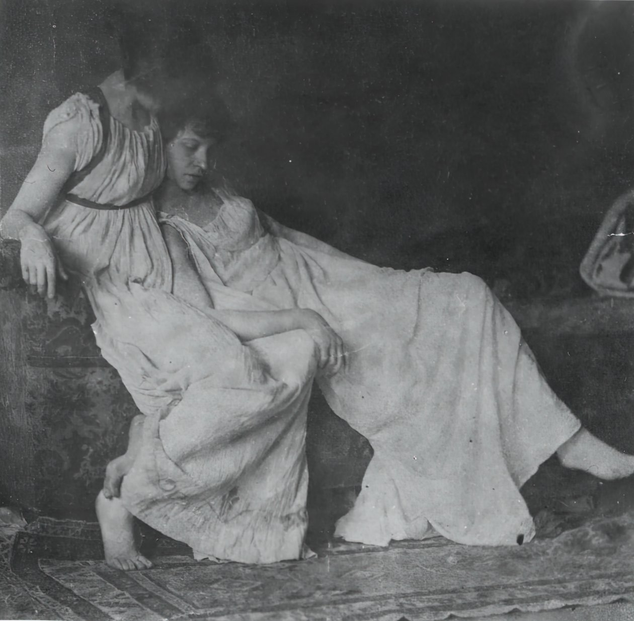 Modèles non identifiés en costumes grecs, vers 1883 - Thomas Eakins