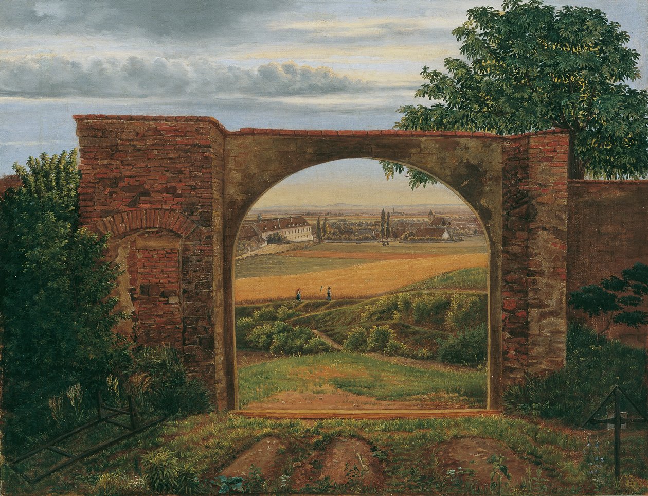 La porte du cimetière (cimetière près de Vienne) - Thomas Ender
