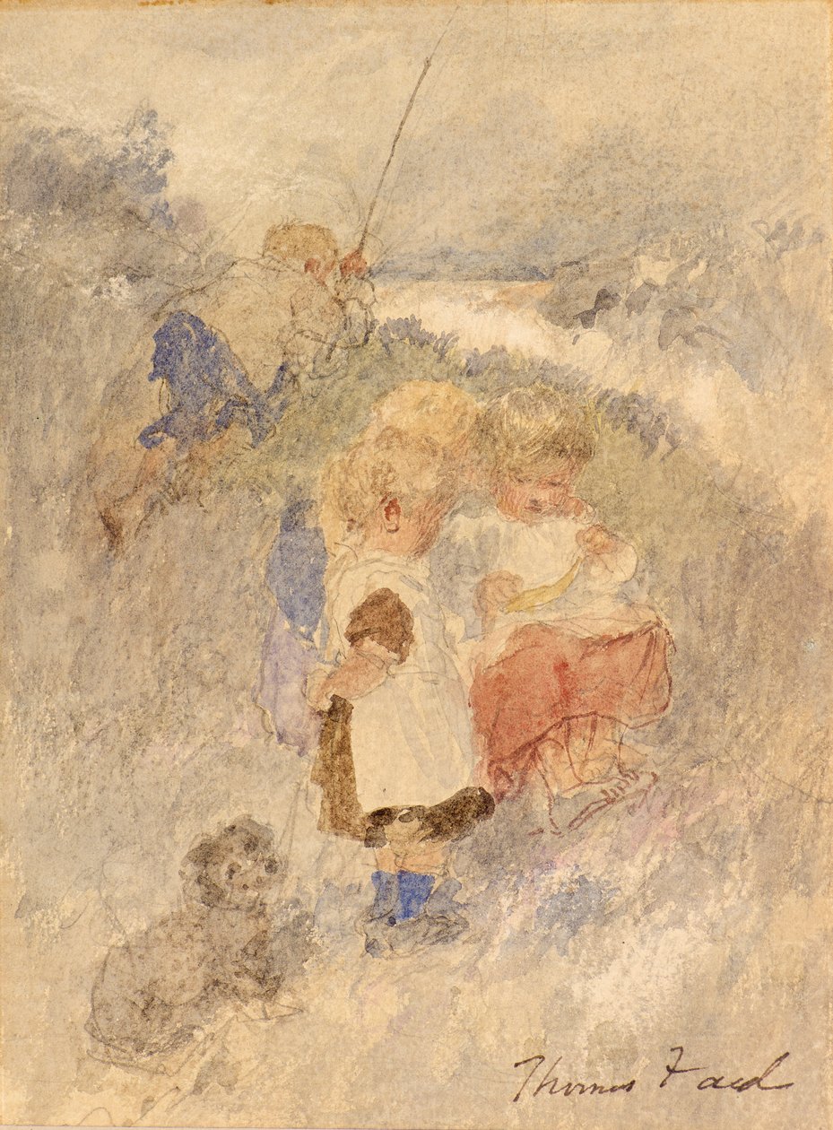 Enfants pêchant - Thomas Faed