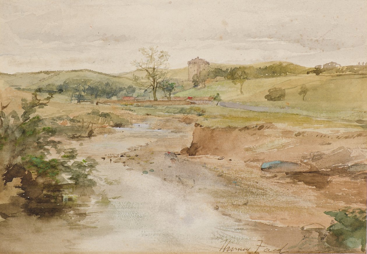 Le vieux château - Thomas Faed