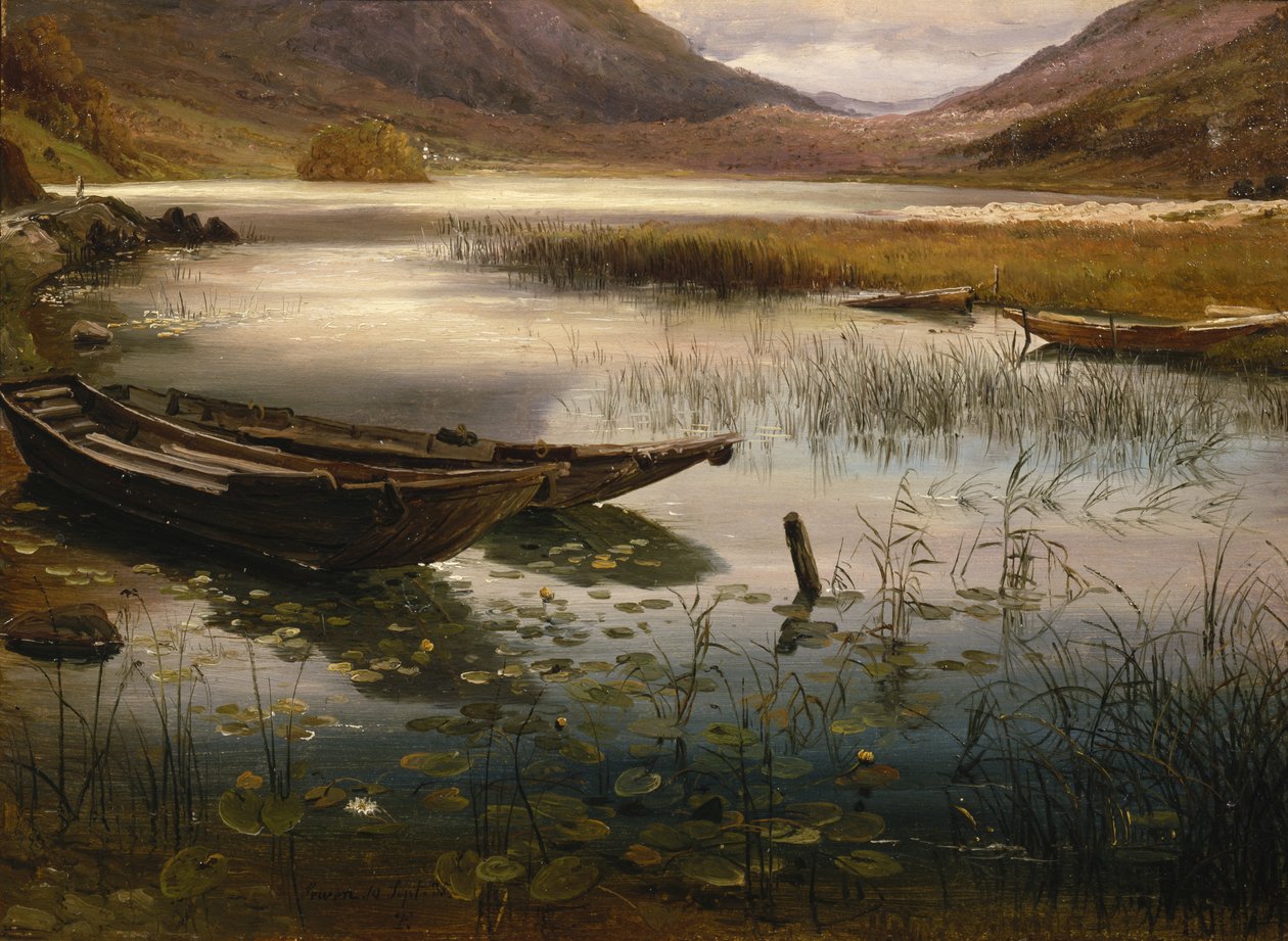 Bateaux et nénuphars - Thomas Fearnley