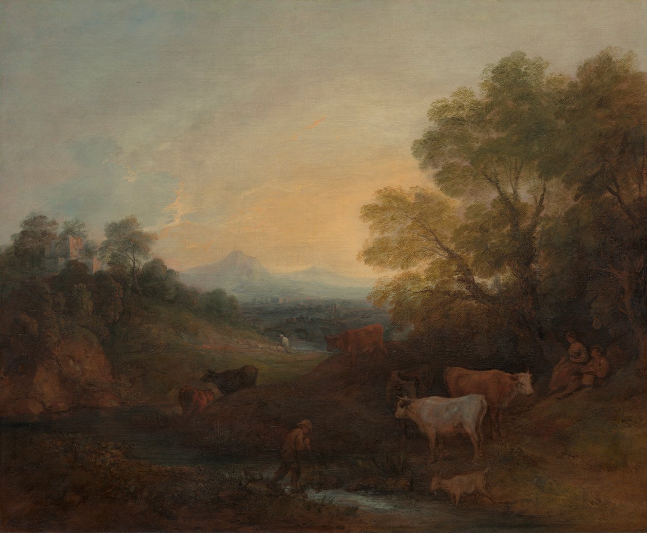 Paysage avec du bétail - Thomas Gainsborough RA