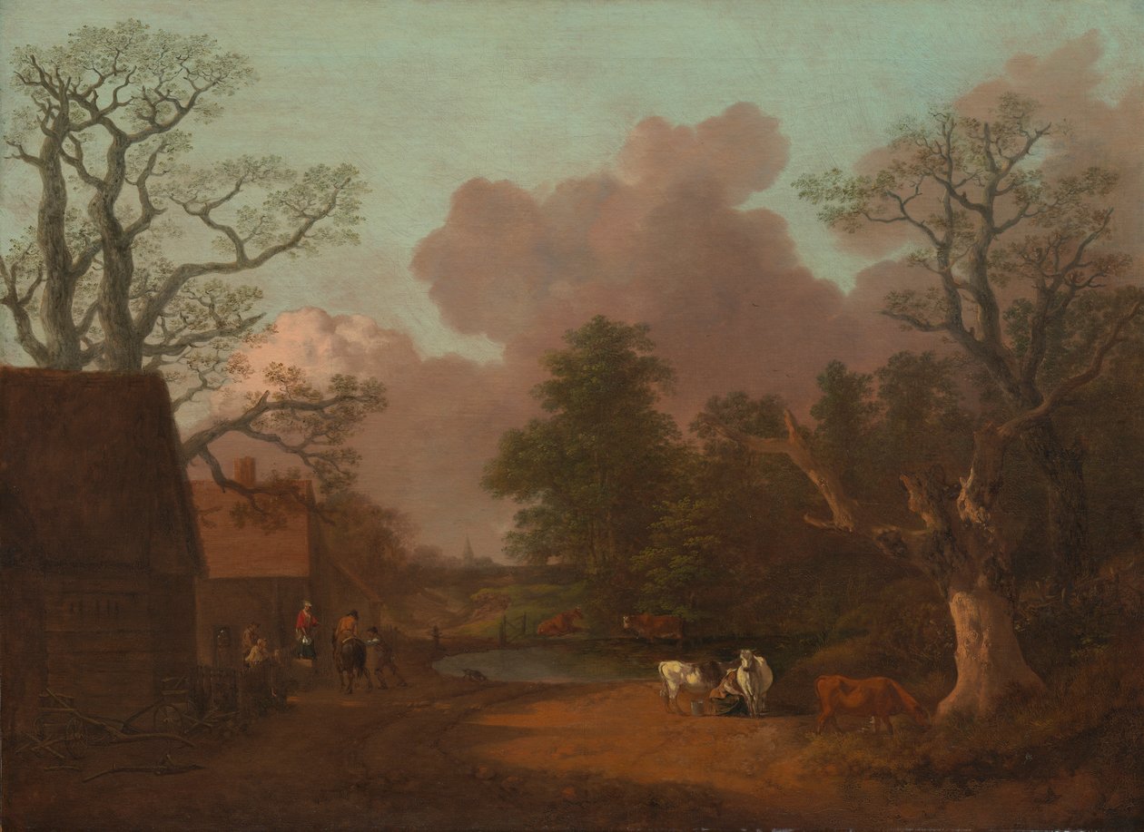 Paysage avec une laitière - Thomas Gainsborough RA