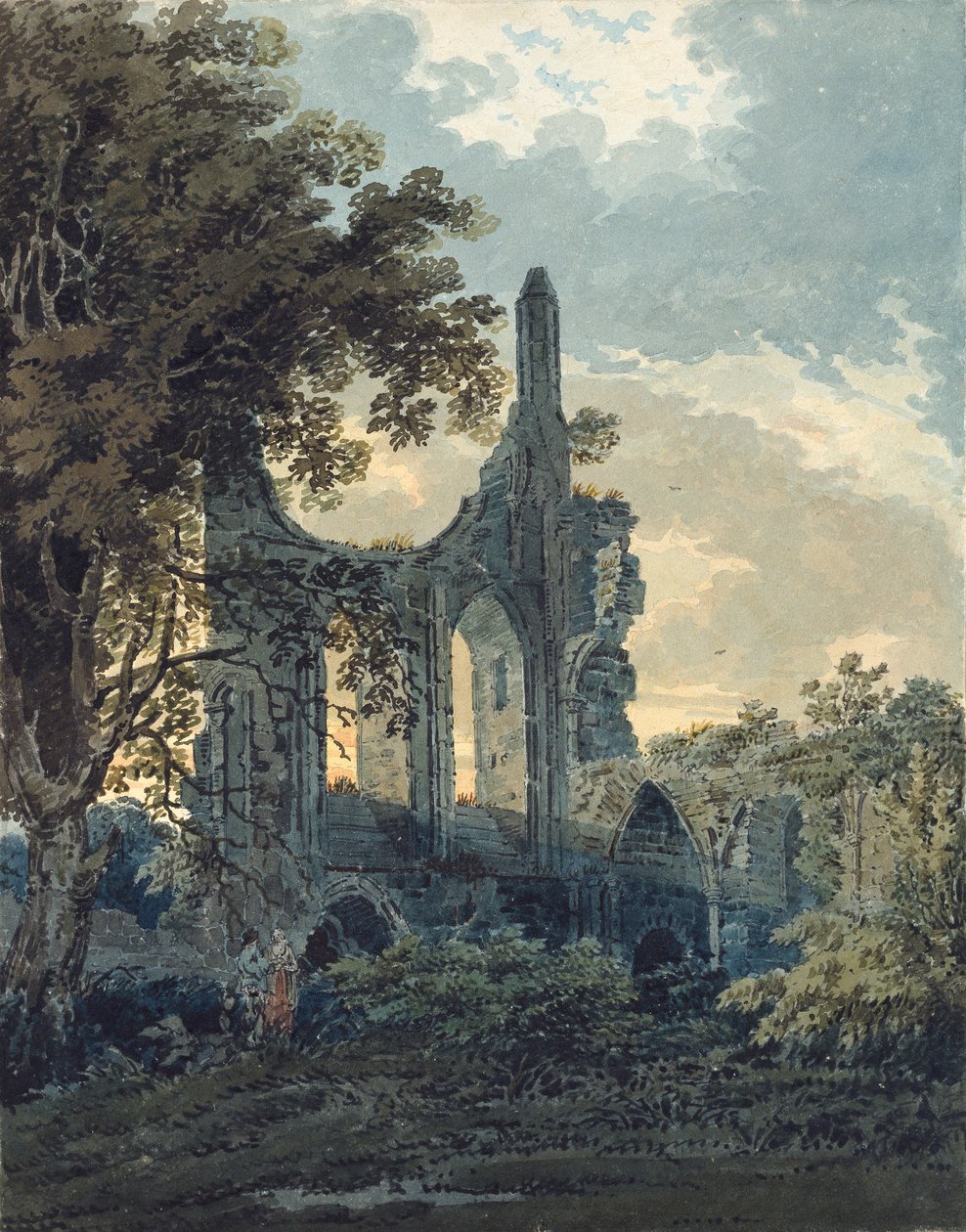 Abbaye de Byland, Yorkshire, vers 1793 - Thomas Girtin