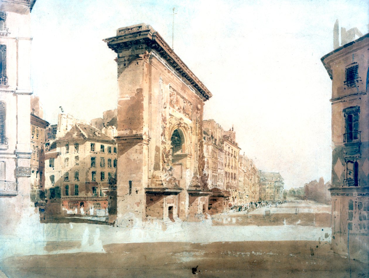 La Porte St Denis, Paris - Thomas Girtin