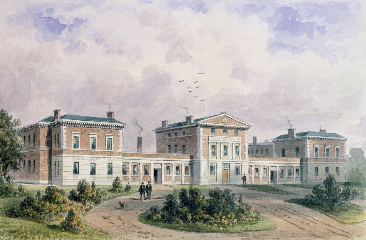Hôpital de la fièvre, Liverpool Road, 1849 - Thomas Hosmer Shepherd