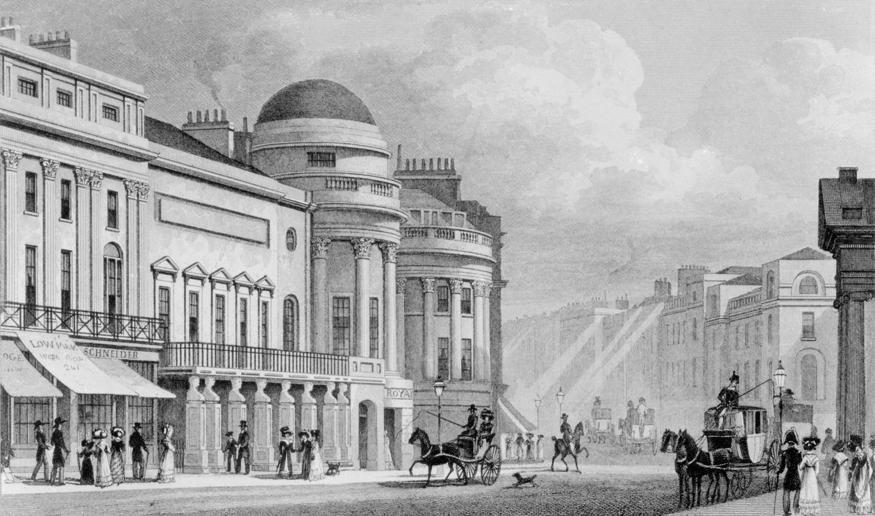 Harmonic Institution, Regent Street, Londres. 1827 - Thomas Hosmer Shepherd