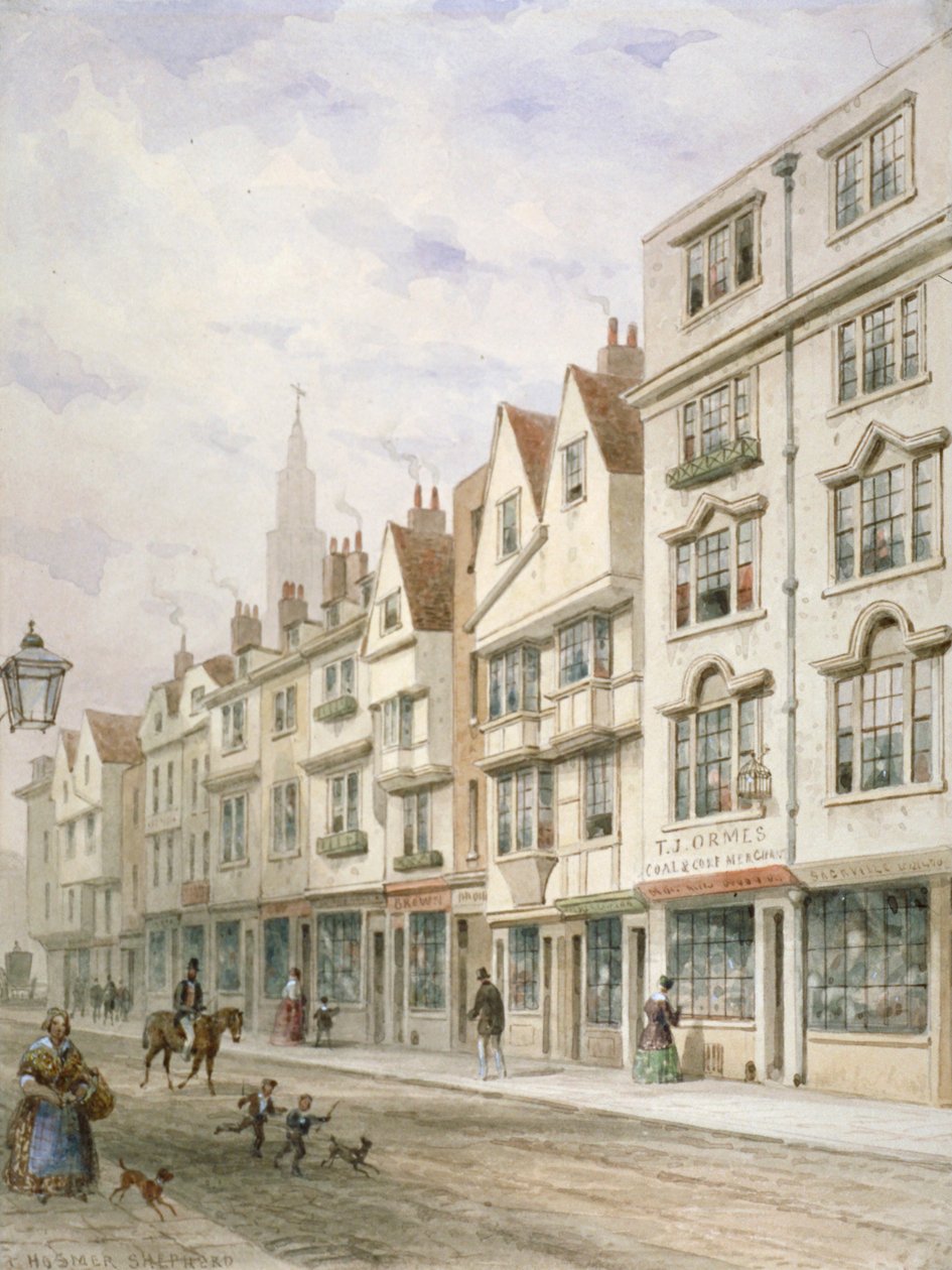 Wych Street, Westminster, Londres, vers 1850 - Thomas Hosmer Shepherd