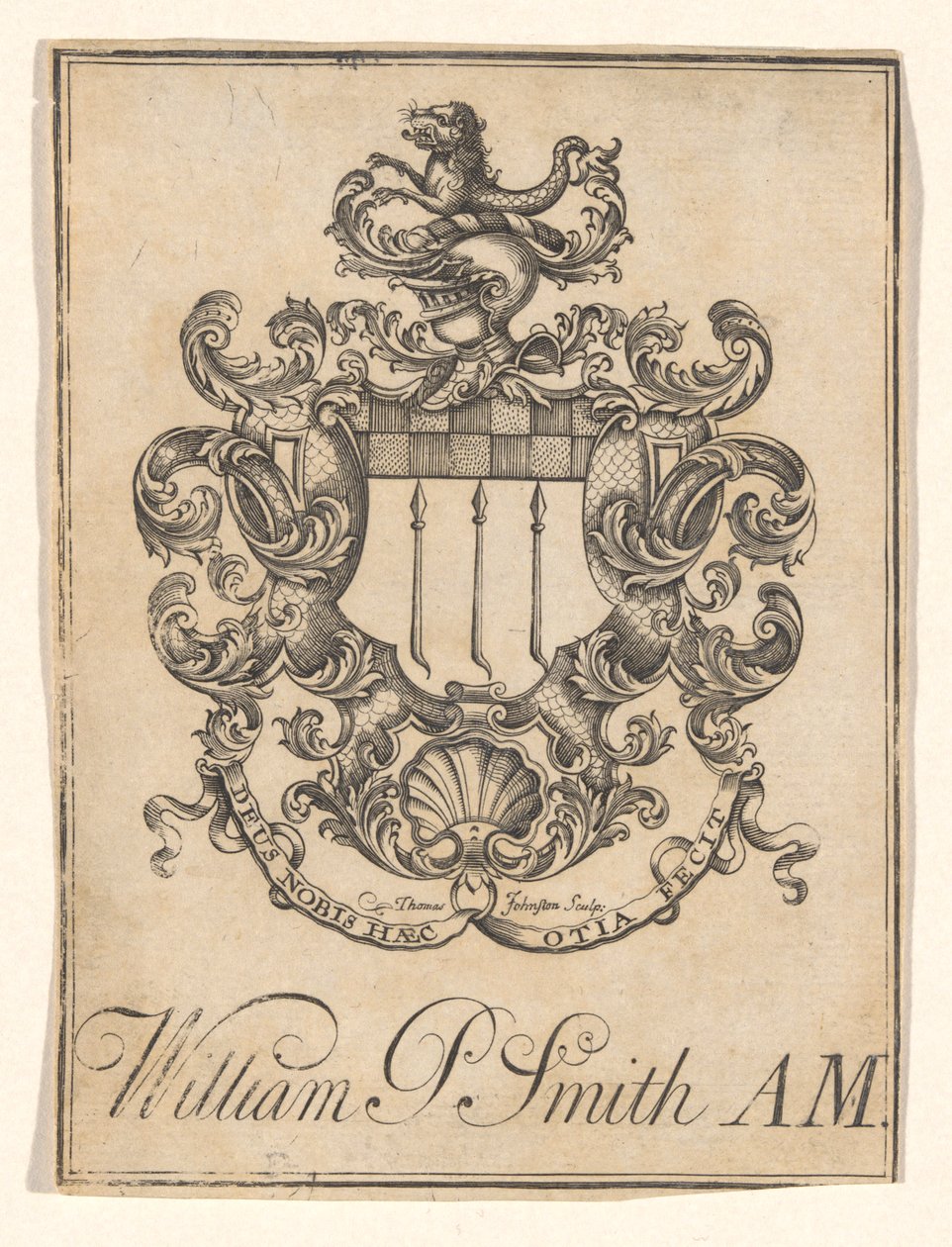 Ex-libris de William P. Smith - Thomas Johnston