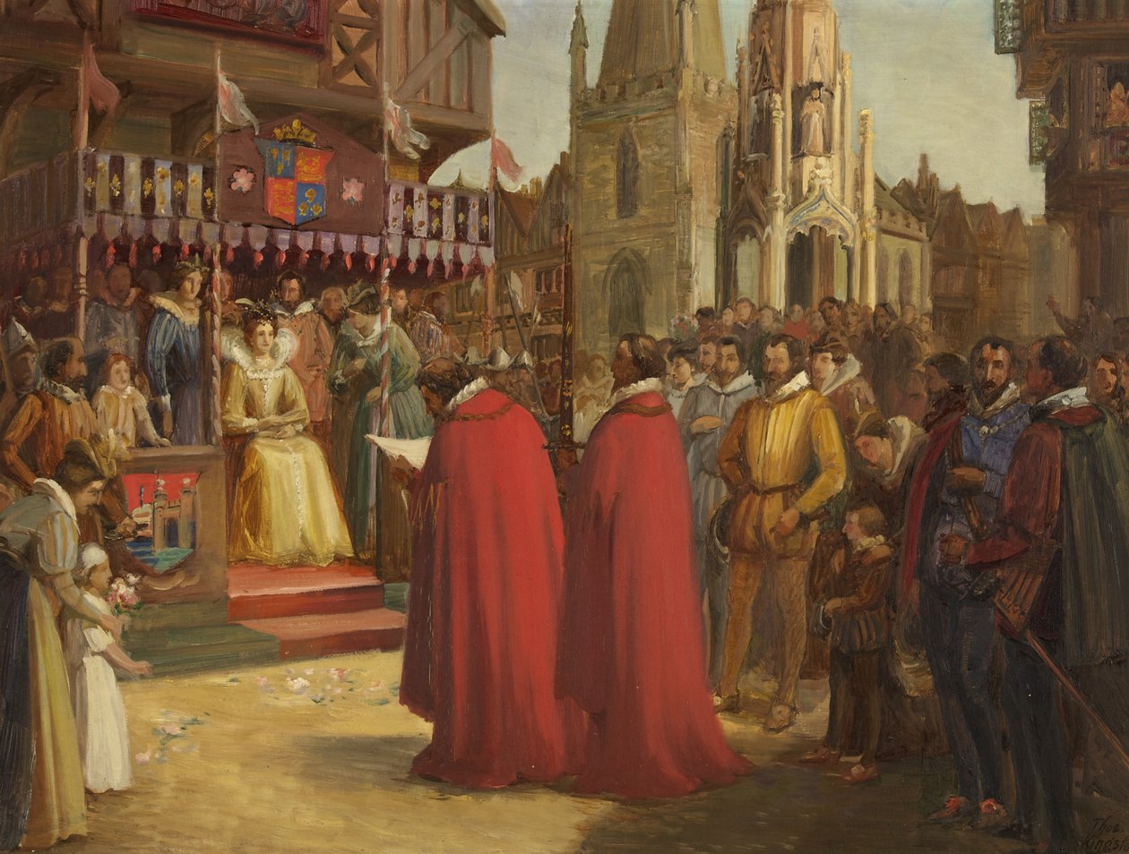 Visite de la reine Élisabeth I à Bristol - Thomas Kingston