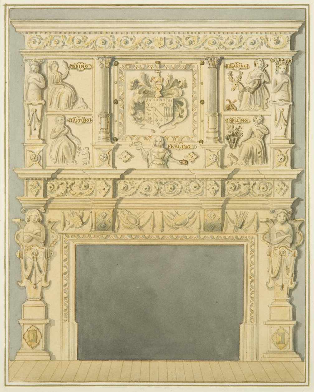 Cheminée - Thomas Leeson the Elder Rowbotham