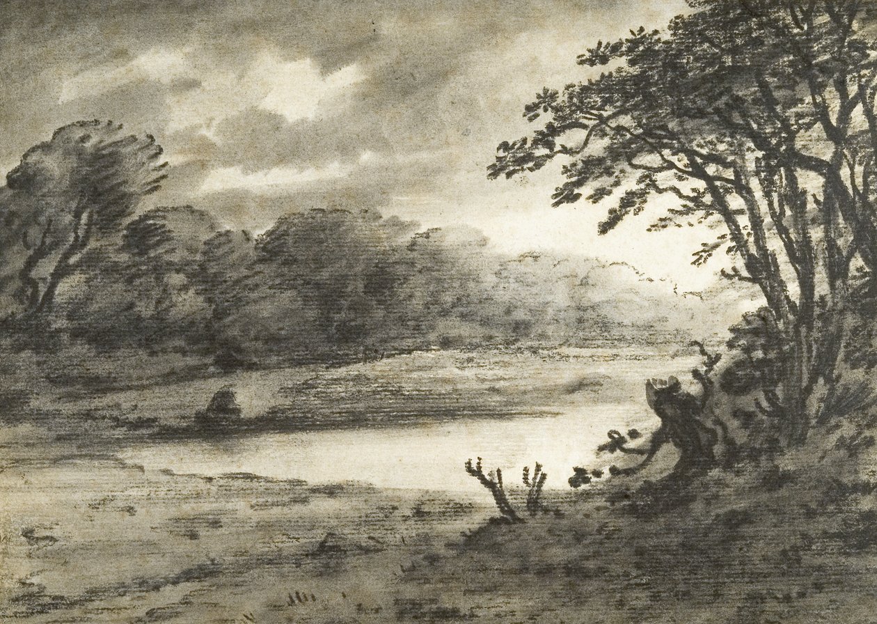 Scène de lac - Thomas Monro