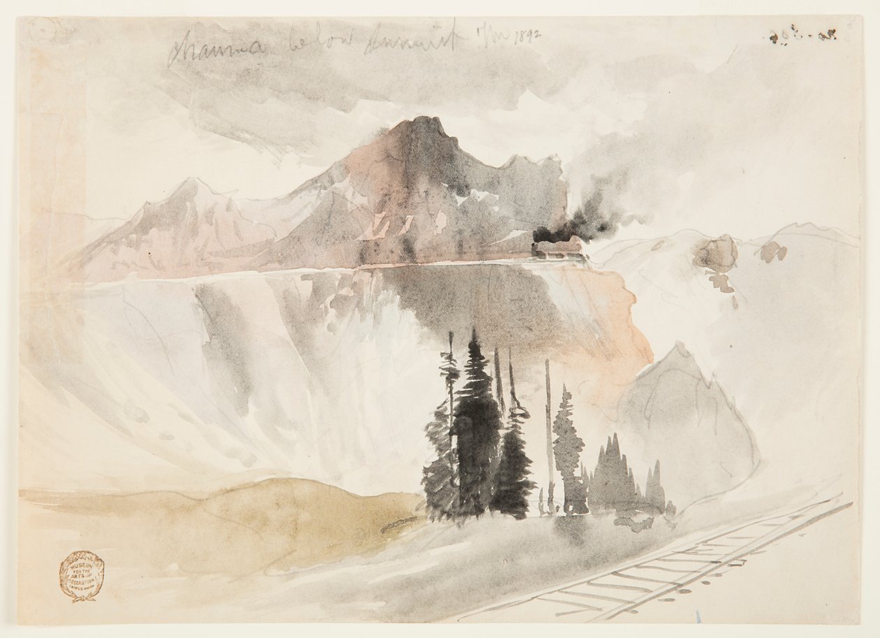 Chama sous le sommet - Thomas Moran