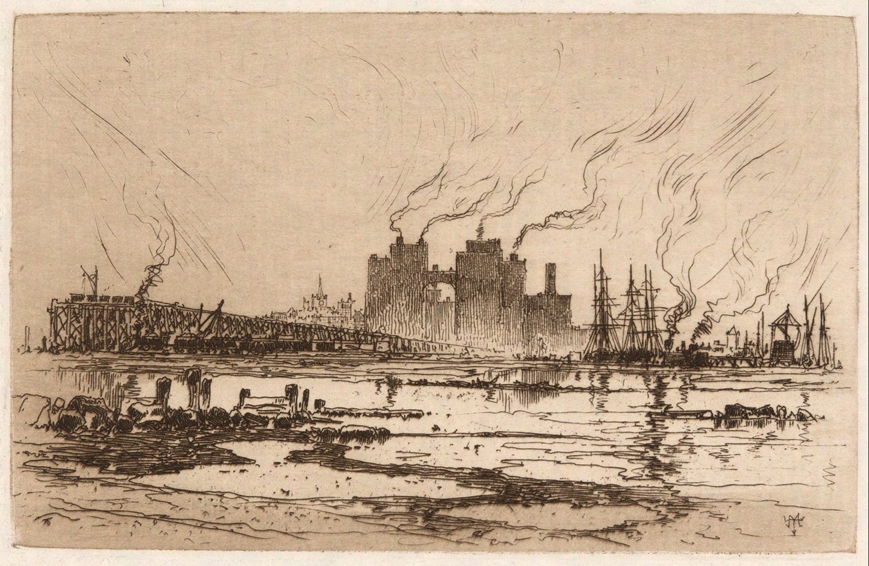 Communipaw, N.J. - Thomas Moran