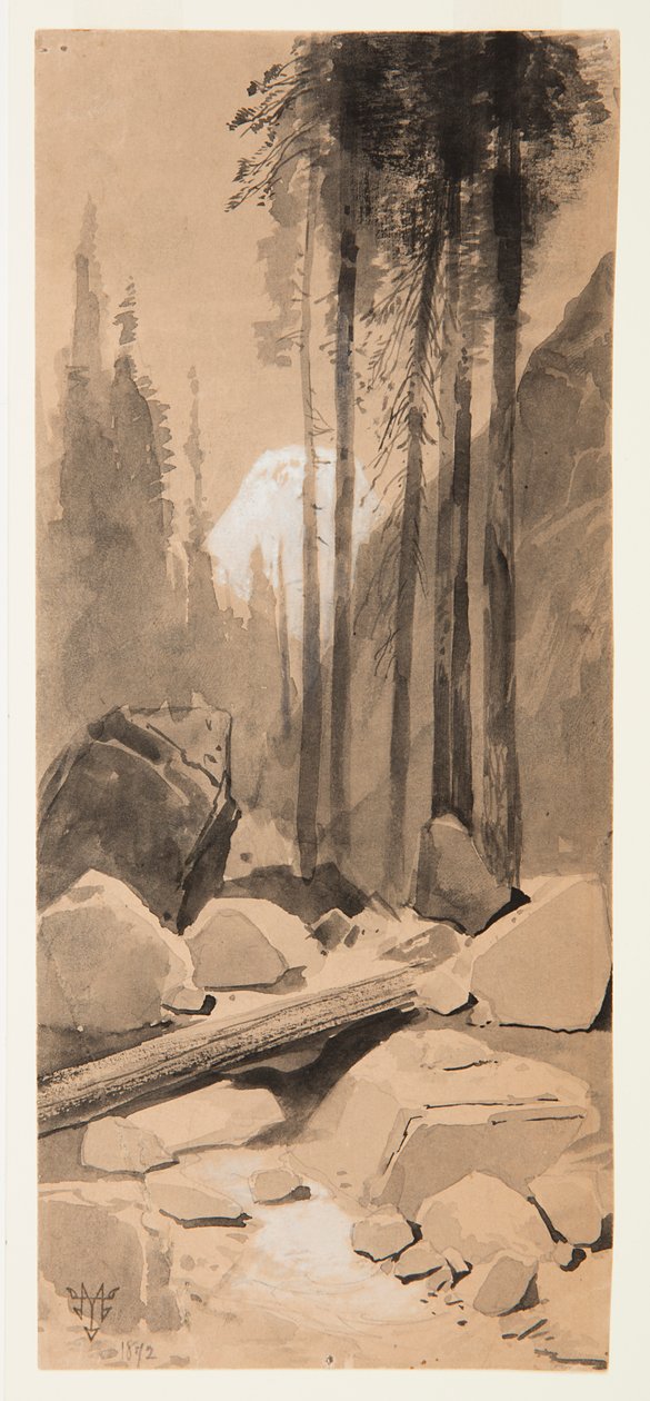 Dans la vallée de Yosemite - Thomas Moran