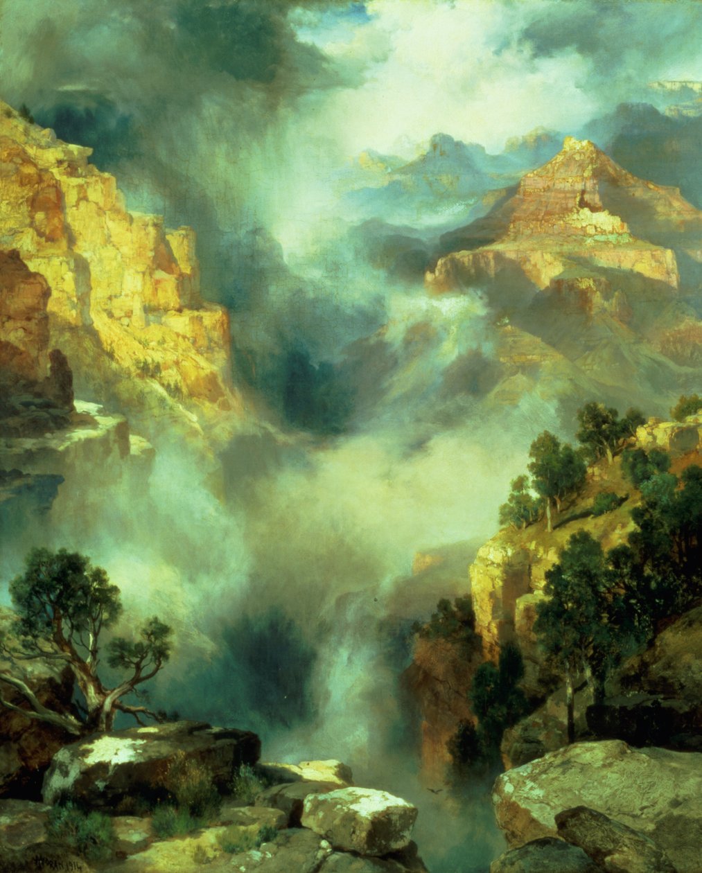 Brouillard dans le canyon - Thomas Moran