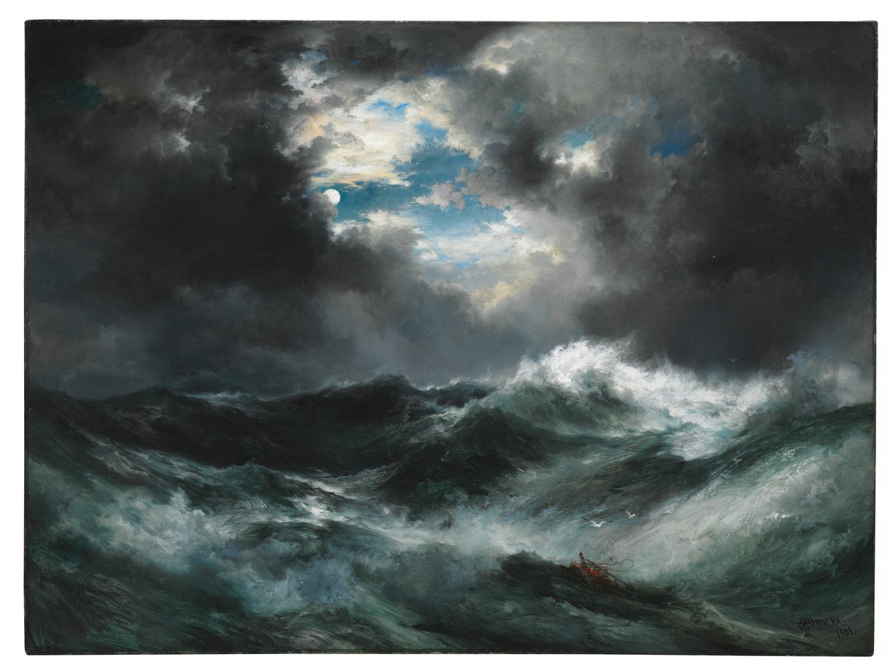 Naufrage au clair de lune - Thomas Moran