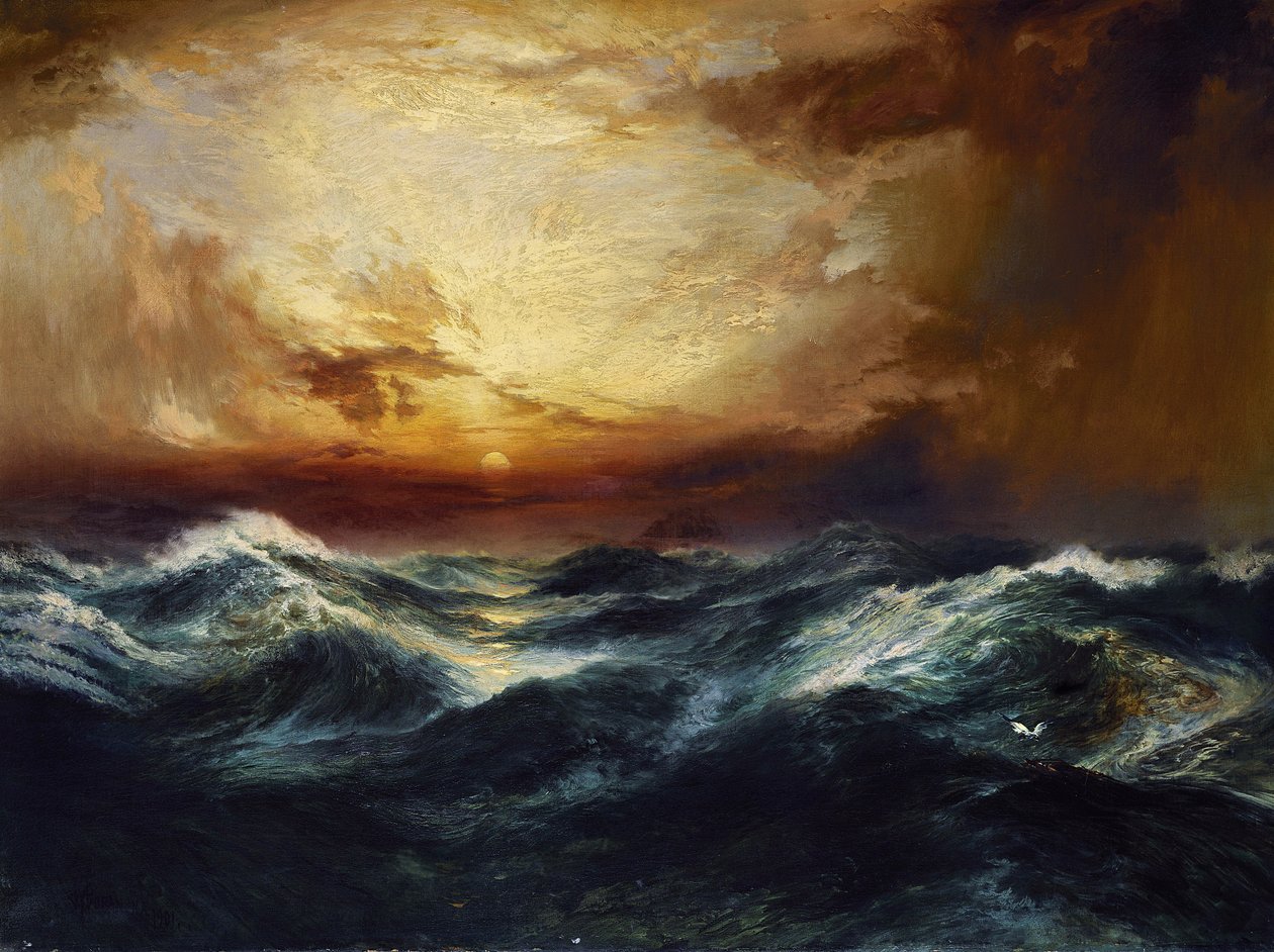 Coucher de soleil après une tempête - Thomas Moran