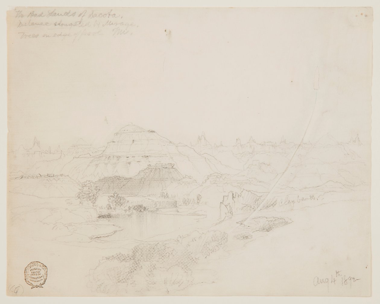 Les Badlands du Dakota - Thomas Moran