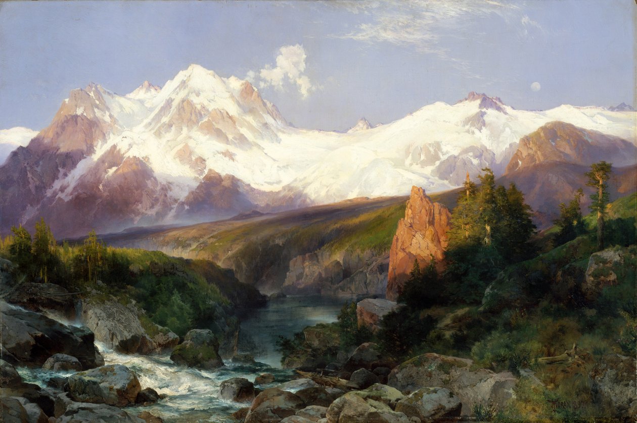 La chaîne des Tetons, 1897 - Thomas Moran