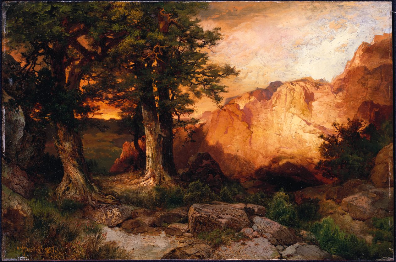 Coucher de soleil occidental - Thomas Moran