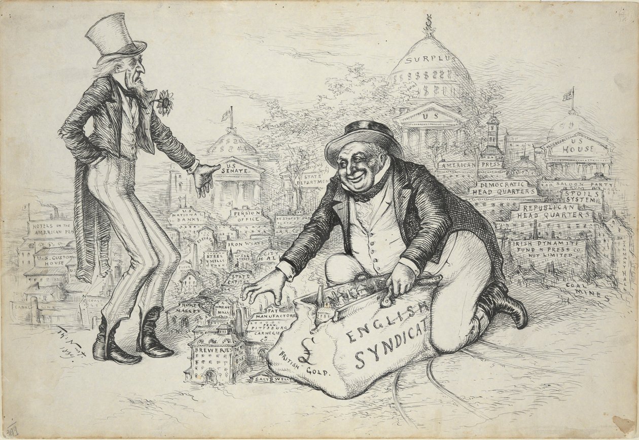 Syndicat anglais (Or britannique) - Thomas Nast