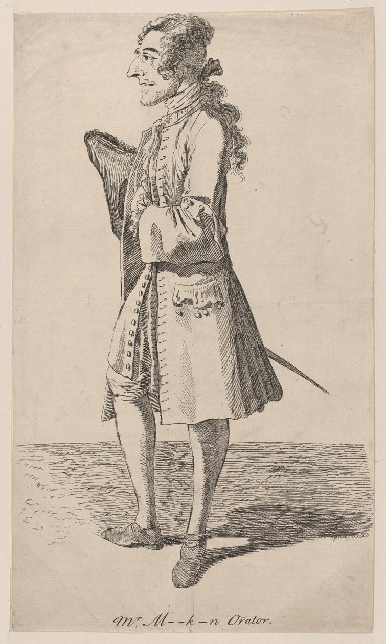 Macklin Orator, 1750-80 - Thomas Patch