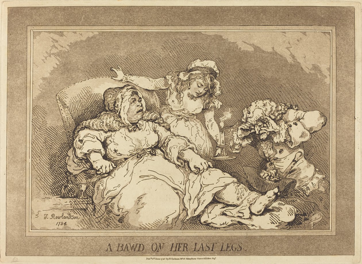 Une Entremetteuse à ses Dernières Jambes - Thomas Rowlandson
