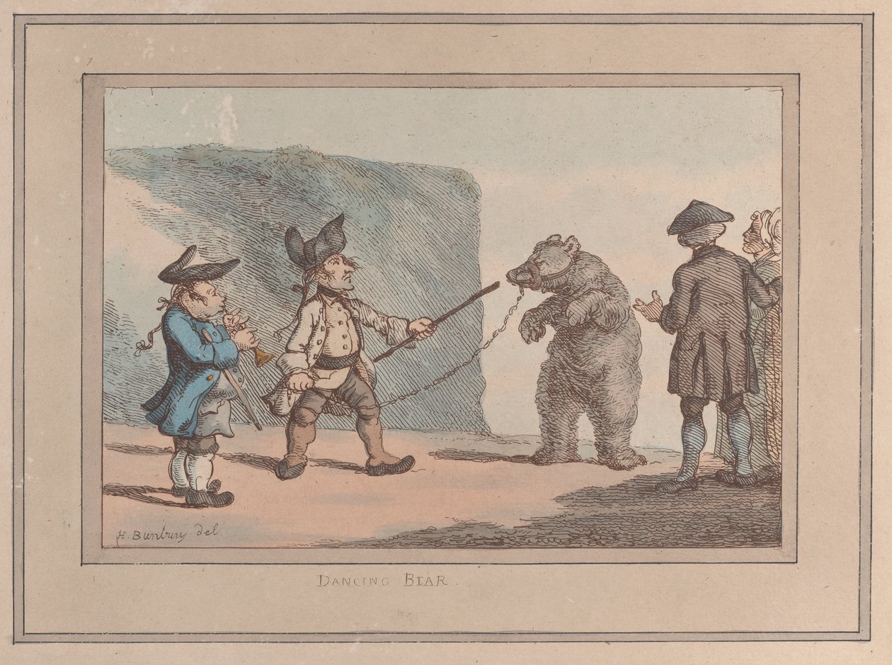 Un ours dansant - Thomas Rowlandson