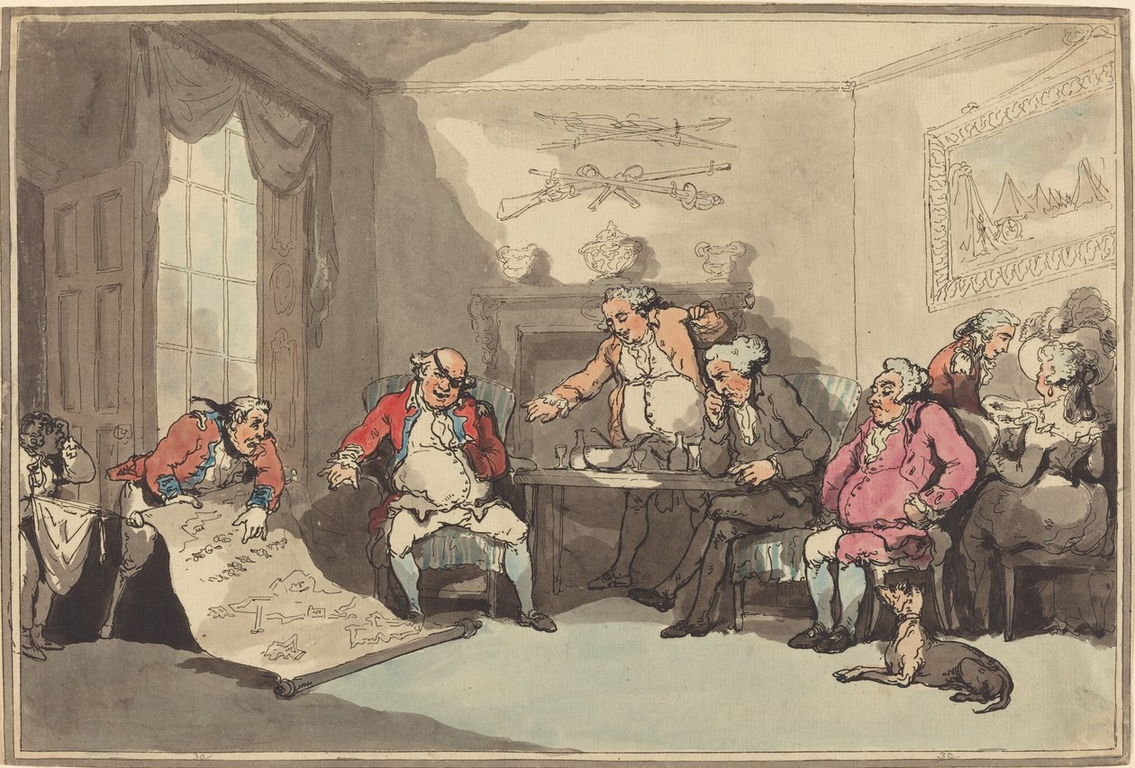 Réunion de milice - Thomas Rowlandson