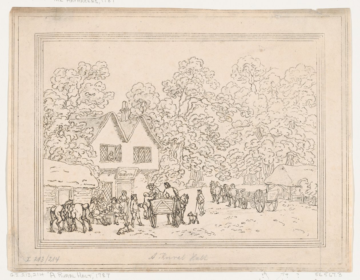 Une halte rurale, 1787 - Thomas Rowlandson
