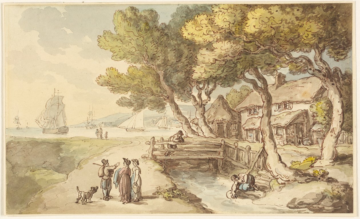 Une Scène en Cornouailles - Thomas Rowlandson