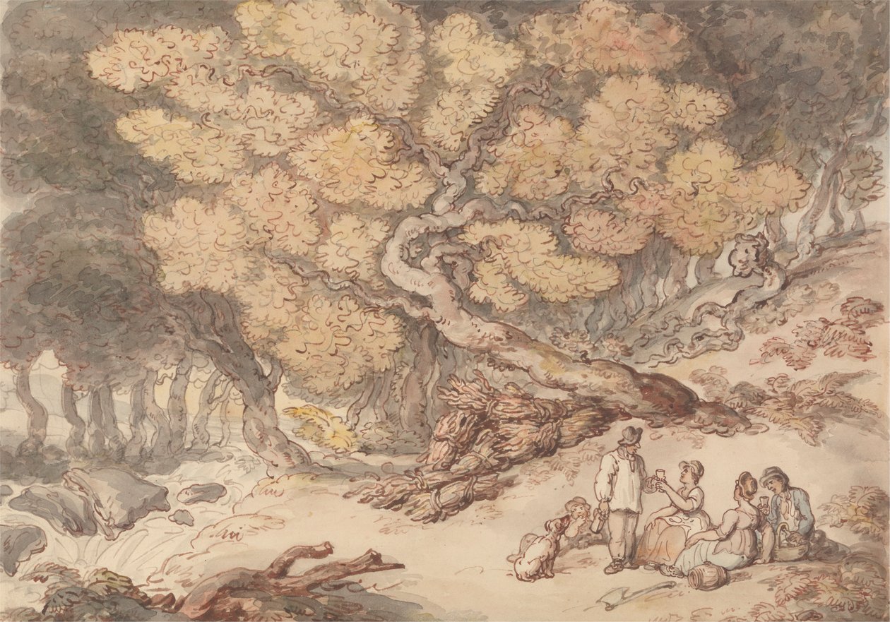 Pique-nique de bûcherons - Thomas Rowlandson