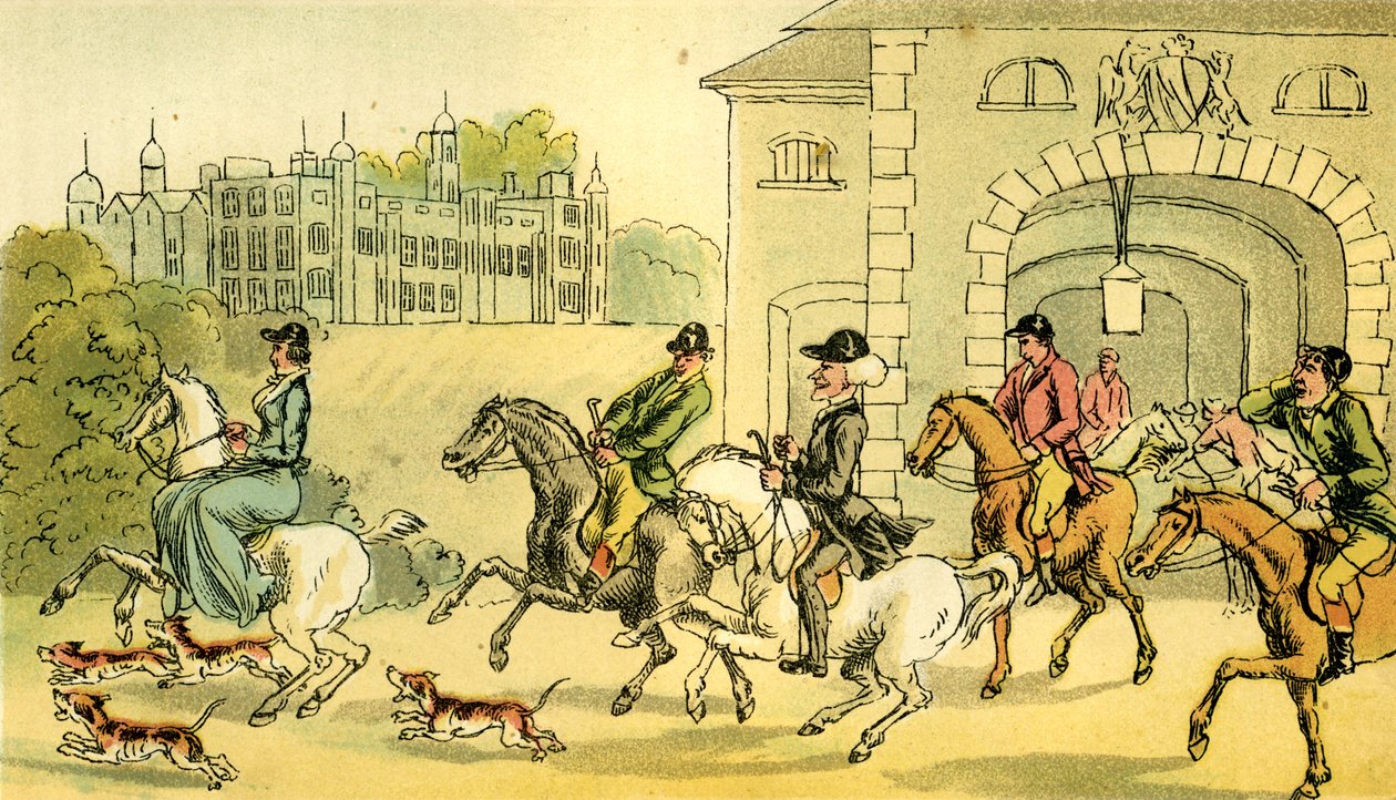 Une noble partie de chasse - Thomas Rowlandson